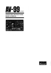 Sansui AV-99 Operating Instructions Manual