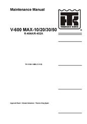 Thermo King V-600 MAX-20 Maintenance Manual