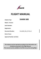 Shark 600 Flight Manual