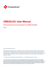Cmsemicon CMS32L051 User Manual