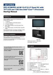 Advantech PPC-421W Startup Manual