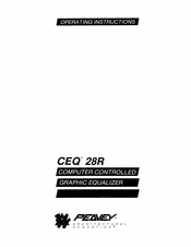 Peavey CEQ 28R Operating Instructions Manual