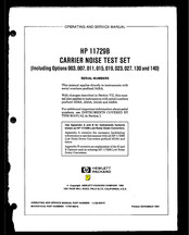 HP 11729B Operating And Service Manual