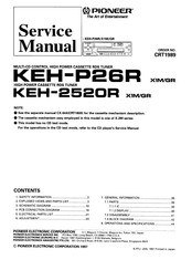 Pioneer KEH-P26R Service Manual