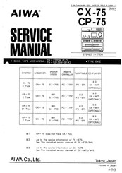 Aiwa CX-75 Service Manual