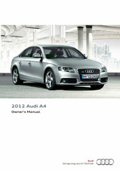 Audi A4 2012 Owner's Manual