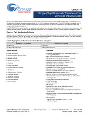Cypress CYW20734 Manual
