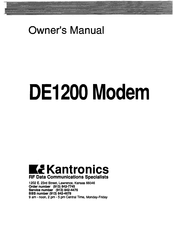 Kantronics DE1200 Owner's Manual