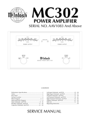 McIntosh AAV1083 Service Manual
