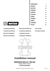 Vetus RimDrive RD125 Installation Manual