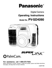 Panasonic PalmCam PV-SD4090 Operating Instructions Manual
