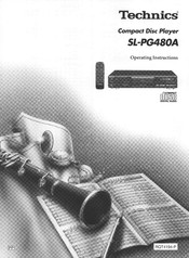 Technics SL-PG480A - schematics Operating Instructions Manual