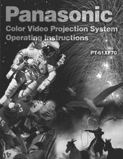 Panasonic PT-61XF70 Operating Instructions Manual