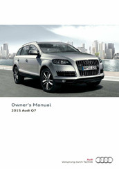 Audi Q7 2015 Owner's Manual