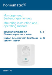 HomeMatic HmIP-SMI Mounting Instruction And Operating Manual