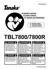 Tanaka TBL-7800/R Owner's Manual