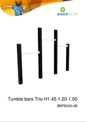 BOERPLAY Tumble bars Trio H1.45-1.20-1.00 Manual