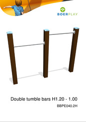 BOERPLAY Double tumble bars H1.20 - 1.00 Manual