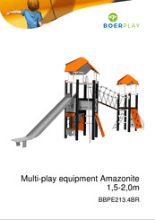 BOERPLAY Multi-play equipment Amazonite 1,5-2,0m Installation Instructions Manual