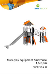 BOERPLAY Multi-play equipment Amazonite 1,5-2,0m Installation Instructions Manual