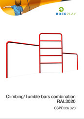 BOERPLAY Climbing/Tumble bars combination RAL3020 Manual