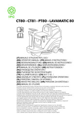 IPC LAVAMATIC 80 Operator's Manual