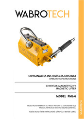 WABROTECH PLM-6 Operating Instructions Manual