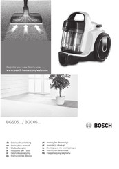 Bosch Cleann'n BGS05A222 Instruction Manual