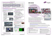Belden grass valley MV-830 Series Quick Setup Manual