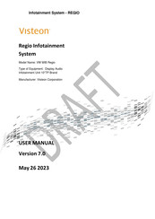 VISTEON VW MIB Regio User Manual