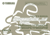 Yamaha GRIZZLY 550 2013 Owner's Manual