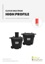 clivus multrum HIGH PROFILE Installation & Operation Manual