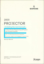Siemens 2000 Service Manual