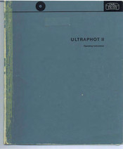 Zeiss ULTRAPHOT II Operating Instructions Manual