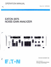 Eaton 2075 Operation Manual