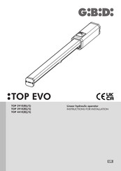 GBD TOP EVO TOP 391ES Instructions For Installation Manual