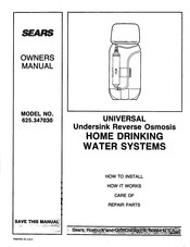 Sears 625.347030 Owner's Manual