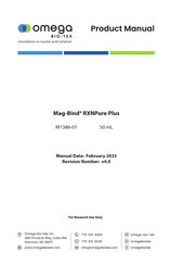 Omega Bio-Tek Mag-Bind RXNPure Plus Product Manual