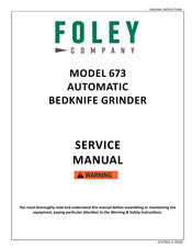 Foley 673 Service Manual