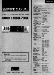 Sansui Z-7000X Service Manual