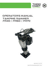 third coast equipment PR70 Operator's Manual