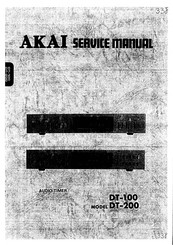 Akai DT-200 Service Manual