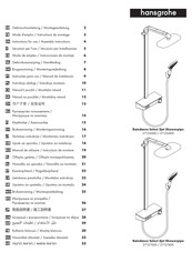 Hans Grohe Raindance Select 3jet Showerpipe 27127400 Instructions For Use/Assembly Instructions
