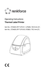Renkforce LPQ58 Operating Instructions Manual