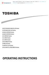 Toshiba 32 WL Series Operating Instructions Manual