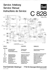 Dual C 828 Service Manual