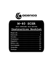 OCENCO M-40 SCSR Instruction Booklet