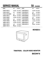 Sony Trinitron PVM-14N2A Service Manual