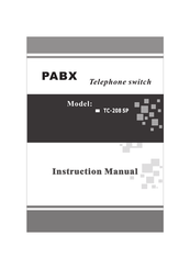 PABX TC-208 SP Instruction Manual