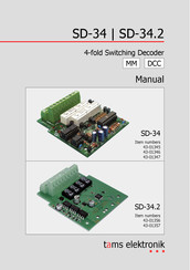 tams elektronik SD-34.2 Manual